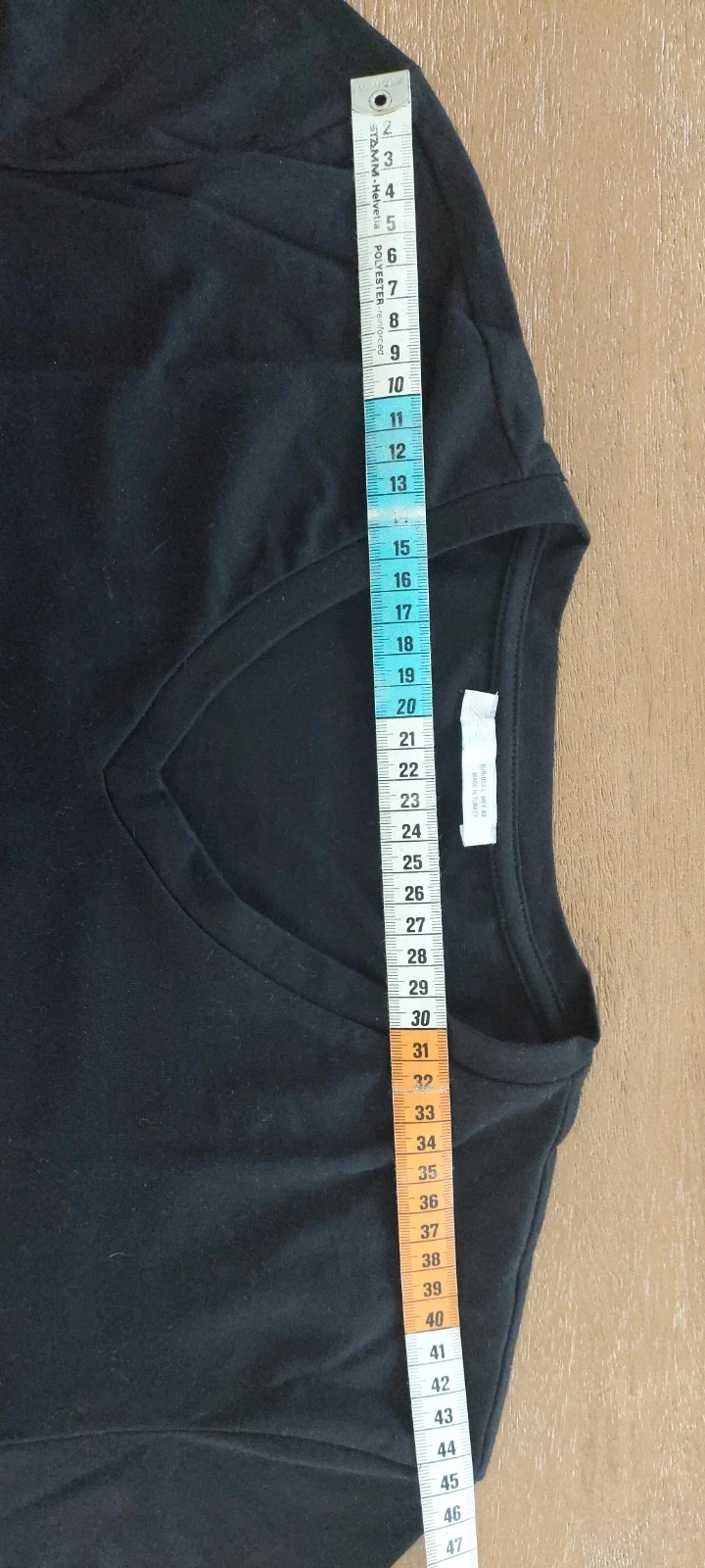 T-shirt Noir Col V Zara - Neuf - Taille L – photo 6